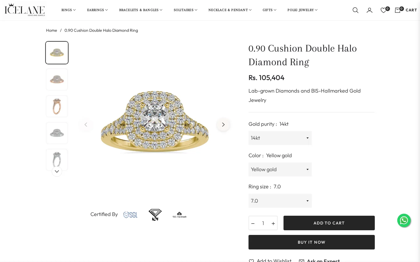 The Ice Lane – Shopify website build for lab-grown diamond jewellery