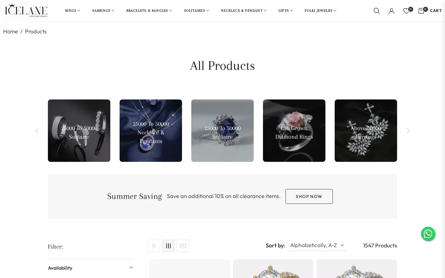 The Ice Lane – Shopify website build for lab-grown diamond jewellery