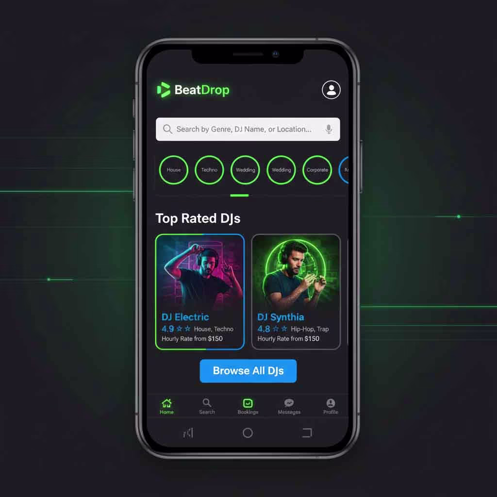 DJ Mania — Flutter App for Event & DJ Booking